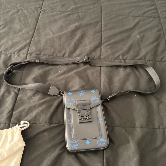 MCM Black and Blue Belt Bag - Picture 1 of 3